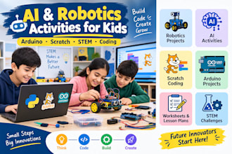 create ai and robotics learning activities for kids and students