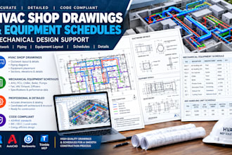 create hvac shop drawings and mechanical equipment schedules