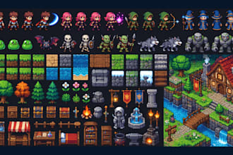 do pixel game art