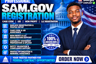 do sam gov registration, llc non profit cage code government contract
