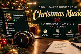 organically promote your christmas music to holiday playlists and blogs