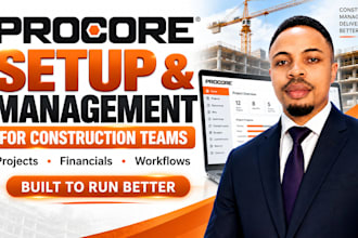 set up and manage procore construction workflows