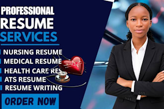 write a professional ats healthcare resume, CV and linkedin profile