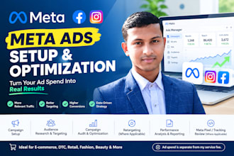 setup and optimize meta ads and facebook ads campaigns