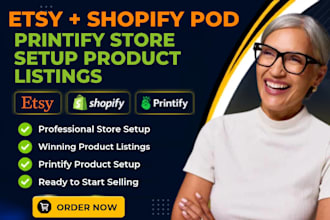 etsy shopify print on demand printify seo shopify etsy print on demand store