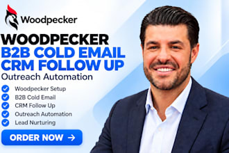 setup woodpecker b2b cold email CRM follow up woodpecker outreach  automation