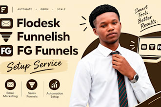 set up flodesk email automation build fg funnels sales page funnelish set up