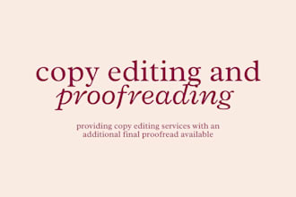 copy edit your novel