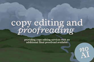 copy edit your novel