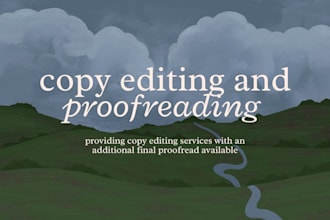 copy edit your novel