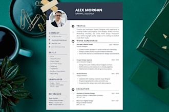 design a professional CV or resume