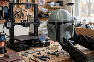 sculpt custom 3d cosplay helmet armor mask stl for 3d printing