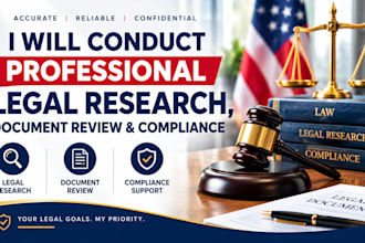 conduct professional legal research document review and compliance