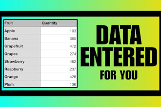 enter data for you
