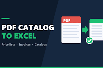 convert pdf catalogs and price lists to excel or csv product sheets