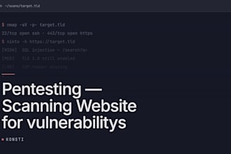 scan your website for security vulnerabilities