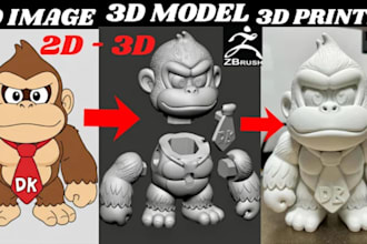 convert 2d to 3d model stl file 3d model file 3mf color file