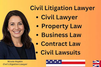 be your civil lawyer for property, business and contract law lawsuits