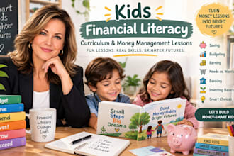 create kids financial literacy curriculum and money management lessons