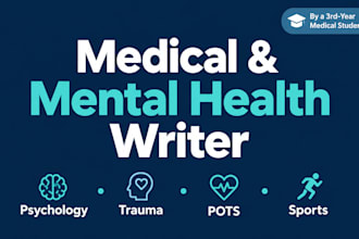 write credible medical content on psychology, trauma, and chronic illness