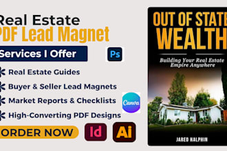 real estate ebook, lead magnet design, buyer and seller guide, brochure design