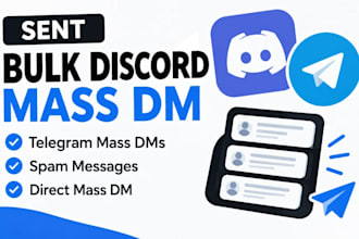 sent bulk discord mass dm telegram mass dms spam messages direct mass dm