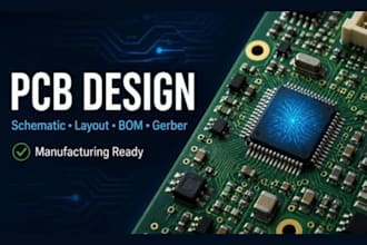 design pcb, schematic, bom and manufacturing files