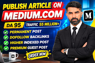 write and publish news article on medium,com and linkedin,com