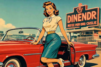pin up girl and pin up girl