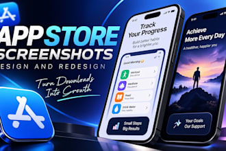 app store screenshots design and redesign for app store