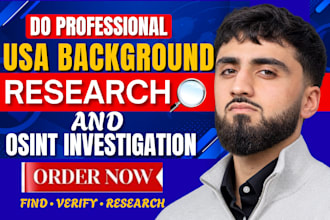 conduct a detailed osint background check on any usa citizen and people search