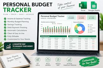 create a personal budget tracker in excel or google sheets