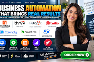 jobtread automation thryv hubspot sales workflow twilio crm calendly houzz pro