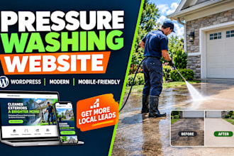 design pressure washing website power washing and exterior cleaning website