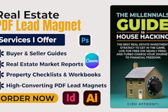 design real estate ebook, brochure, buyer guide, seller guide, lead magnet, PDF