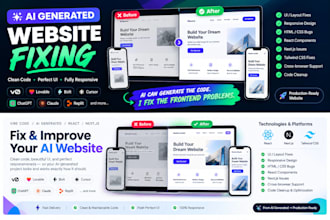 fix and improve your ai generated or vibe coded website