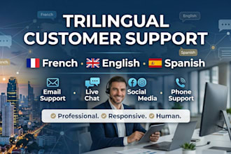 provide trilingual customer support