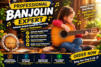 record professional banjo, violin and mandolin for your song