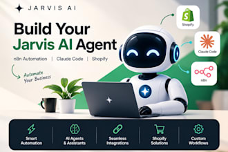build jarvis ai agent, n8n automation, jarvis ai assistant, shopify claude code
