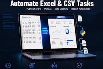 automate excel and CSV tasks using python