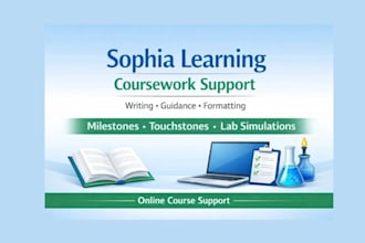 do sophia, touchstones, lab simulation, umpi, wgu, capella, studycom, saylor