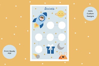 design a custom printable reward chart for your kid