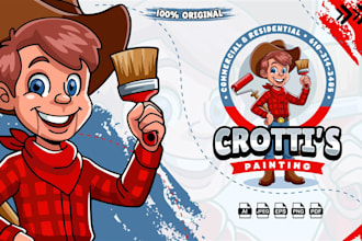 design a creative cartoon caricature mascot logo