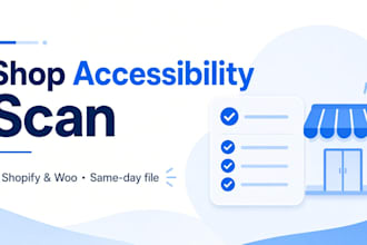create shopify woo accessibility scan eaa punch lists