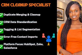 be your CRM specialist for data cleaning and migration