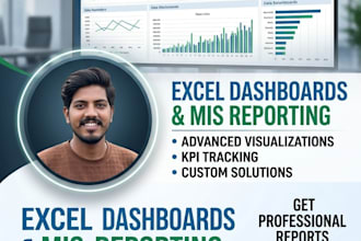 be your expert mis analyst for excel dashboards and reporting