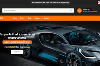 auto part shopify store auto parts automotive website shopify website