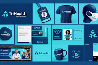 design wellness, spa or healthcare logo, brand kit and full brand identity