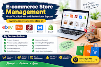 do drop shipping on ebay, mercari, etsy, shopify, poshmark