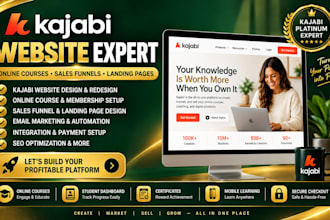 design and redesign kajabi website and kajabi sales funnel